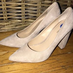Cream Block Heel